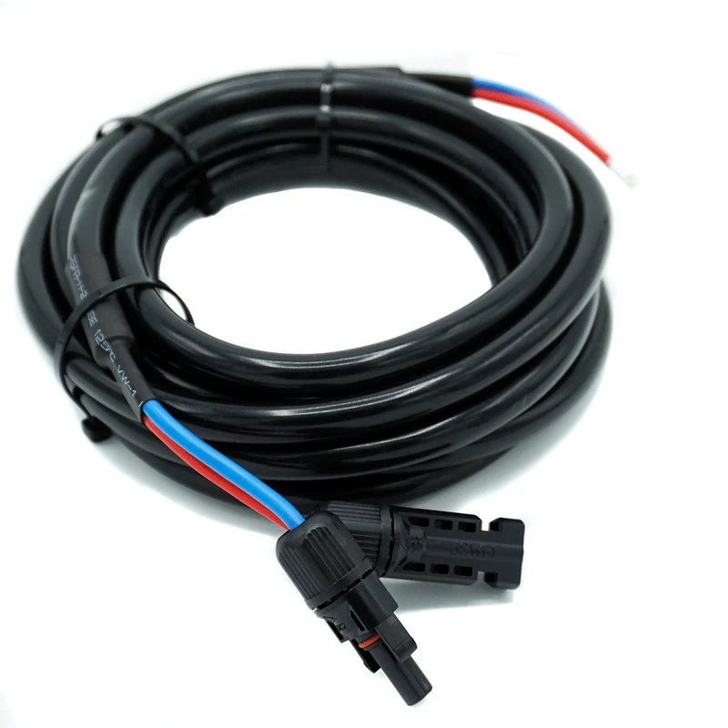 WATTSTUNDE® Anschlusskabel (2 x) 4 mm² Typ-MC4/Aderendhülse 5 m schwarz