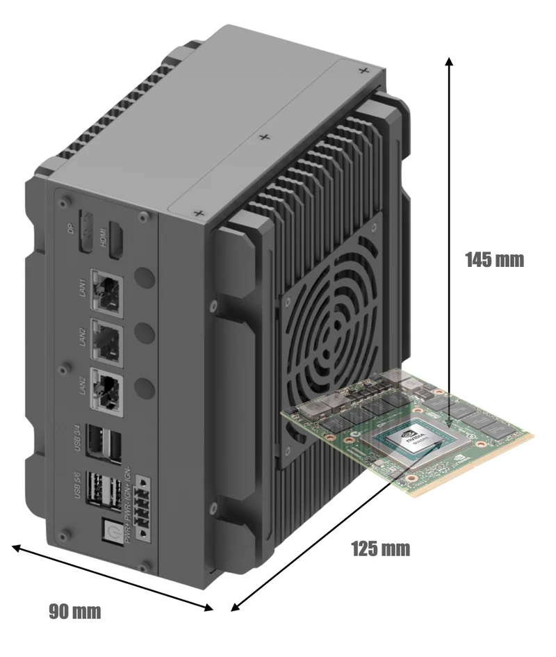 RugCon-RVS-D2F– Ultra Mini Rugged EDGE Computer mit Intel® 13th/12th Core™ CPU