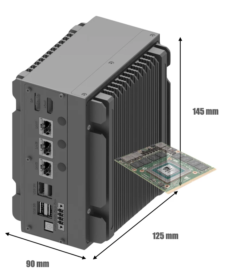 RugCon-RVS-D2– Ultra Mini Rugged EDGE Computer mit Intel® 13th/12th Core™ CPU