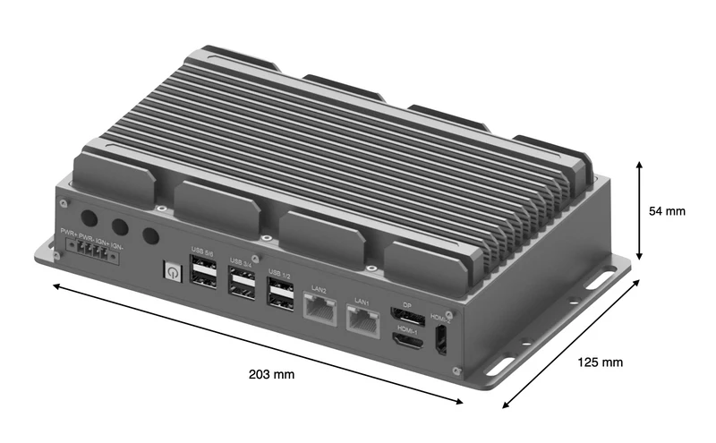 RugCon-RVP-P1– Ultra Slim Rugged EDGE Computer mit Intel® 13th/12th Core™ CPU