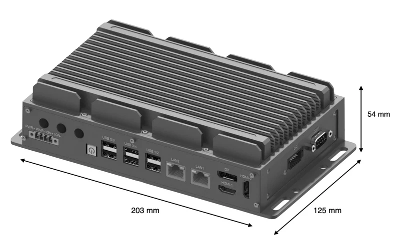 RugCon-RVP-P3– Ultra Slim Rugged EDGE Computer mit Intel® 13th/12th Core™ CPU