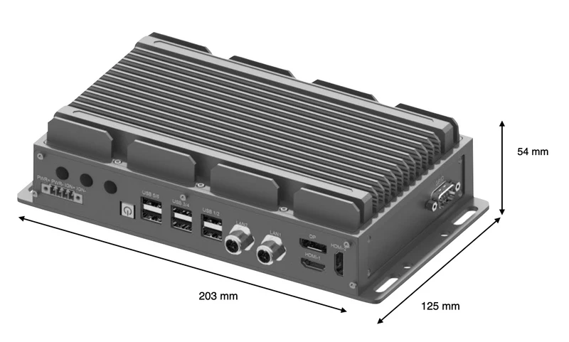 RugCon-RVP-PX2– Ultra Slim Rugged EDGE Computer mit Intel® 13th/12th Core™ CPU