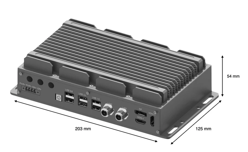 RugCon-RVP-PX1– Ultra Slim Rugged EDGE Computer mit Intel® 13th/12th Core™ CPU