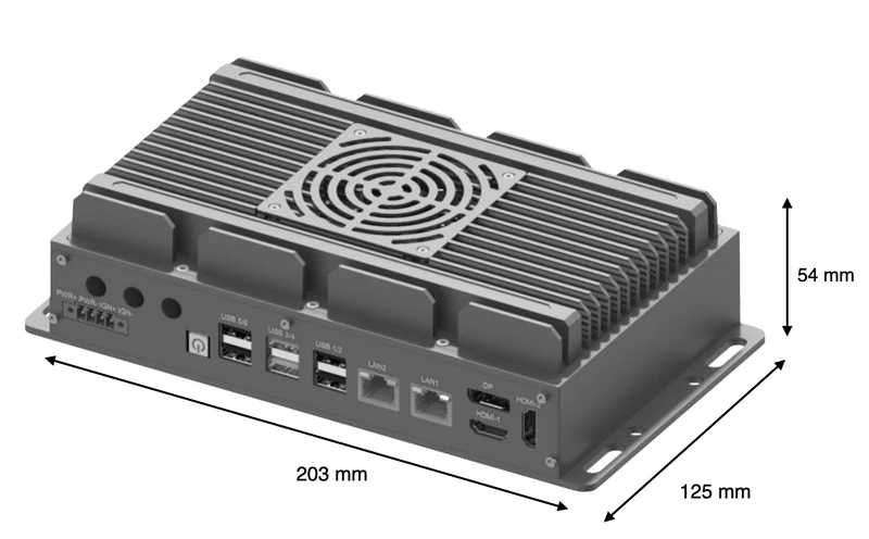RugCon-RVP-P1F– Ultra Slim Rugged EDGE Computer mit Intel® 13th/12th Core™ CPU