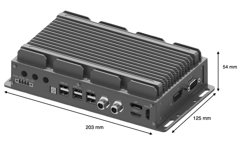 RugCon-RVP-PX3– Ultra Slim Rugged EDGE Computer mit Intel® 13th/12th Core™ CPU