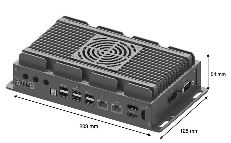 RugCon-RVP-P3F– Ultra Slim Rugged EDGE Computer mit Intel® 13th/12th Core™ CPU