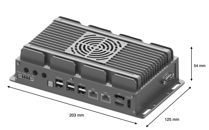 RugCon-RVP-P2F– Ultra Slim Rugged EDGE Computer mit Intel® 13th/12th Core™ CPU