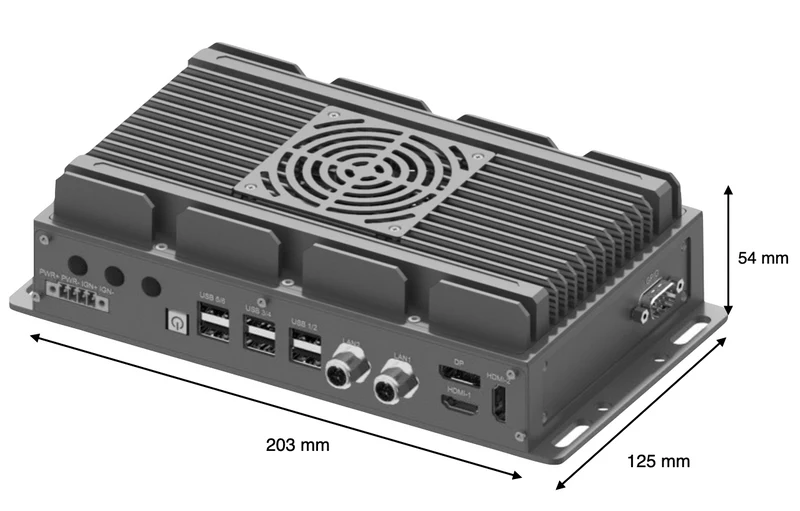 RugCon-RVP-PX2F– Ultra Slim Rugged EDGE Computer mit Intel® 13th/12th Core™ CPU