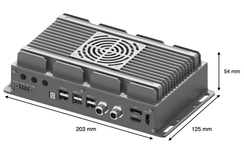 RugCon-RVP-PX1F– Ultra Slim Rugged EDGE Computer mit Intel® 13th/12th Core™ CPU