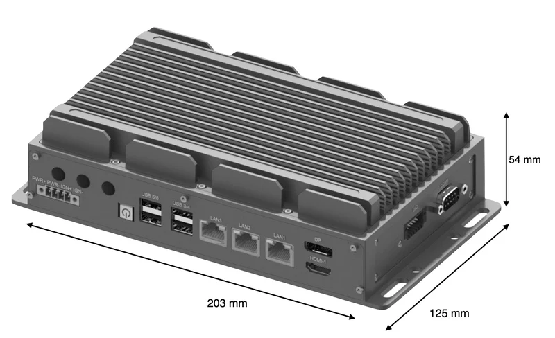 RugCon-RVP-P5– Ultra Slim Rugged EDGE Computer mit Intel® 13th/12th Core™ CPU