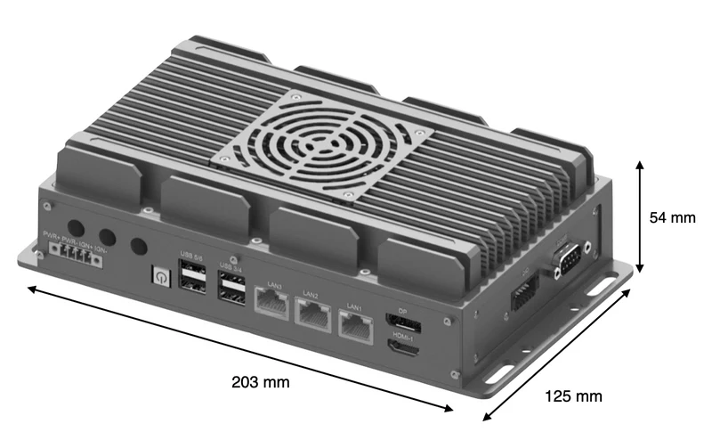 RugCon-RVP-P5F– Ultra Slim Rugged EDGE Computer mit Intel® 13th/12th Core™ CPU