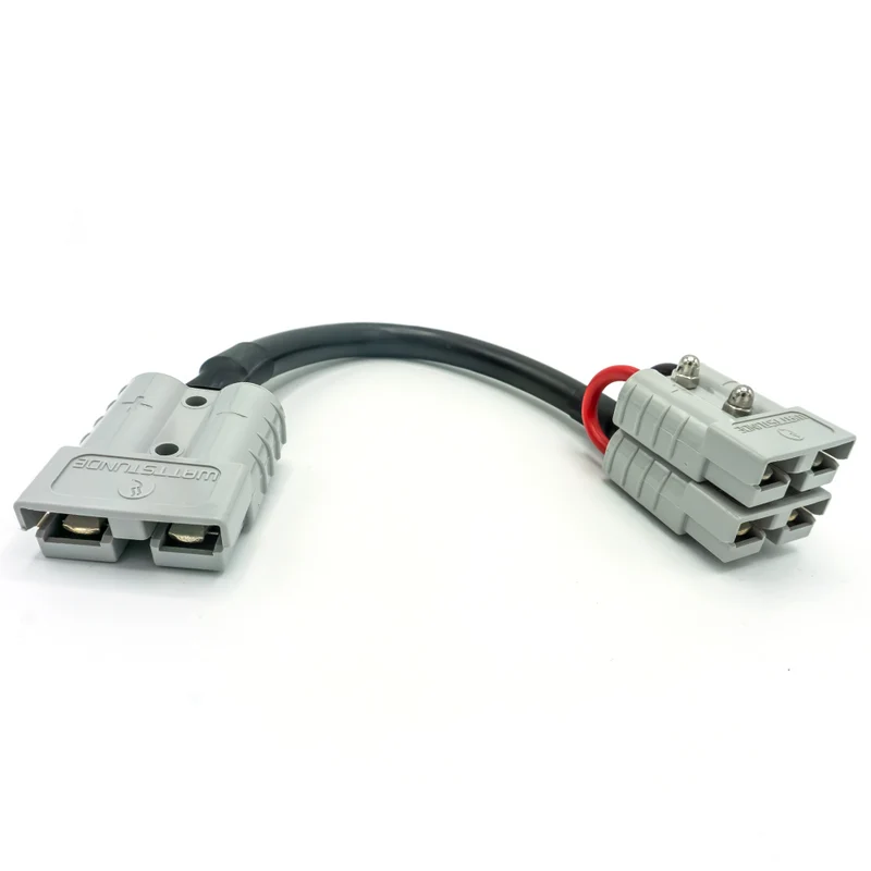 WATTSTUNDE® Adapterkabel (2x)4 mm² A50/2xA50 (Parallel) 20 cm schwarz