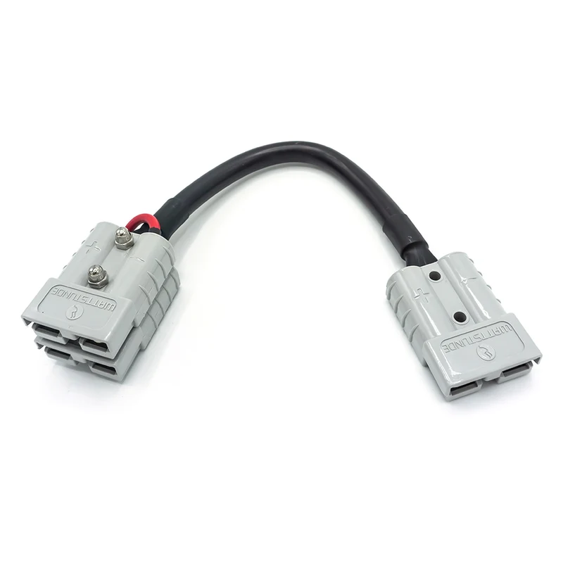 WATTSTUNDE® Adapterkabel (2x)4 mm² A50/2x A50 (Seriell) 20 cm schwarz