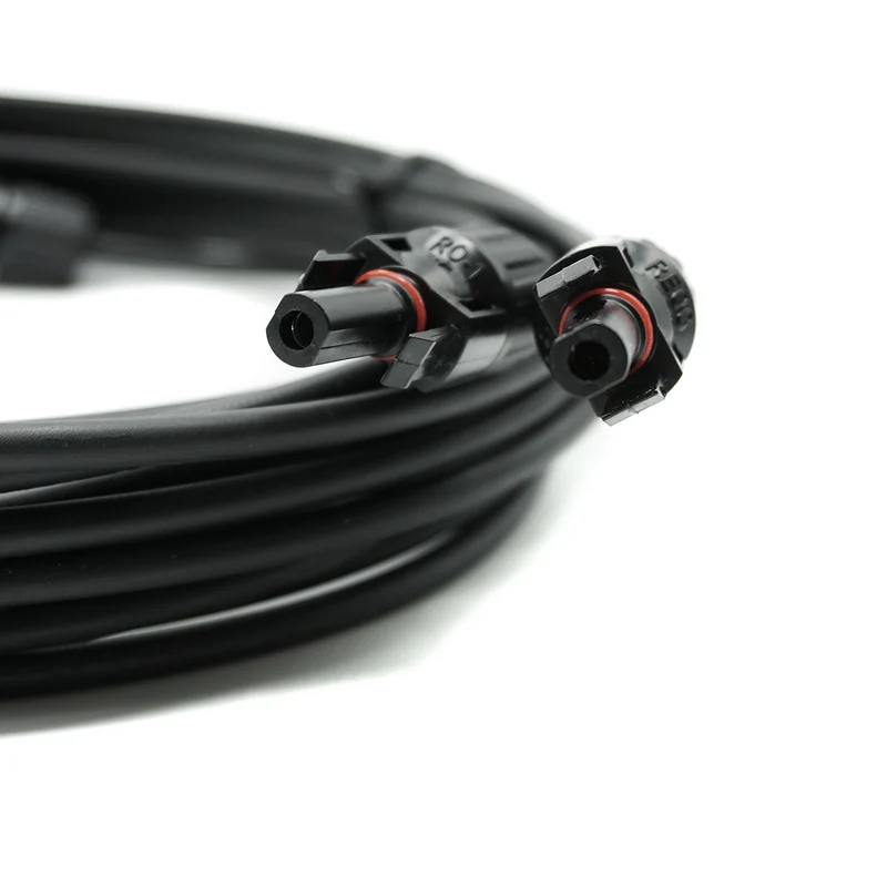 WATTSTUNDE® Solarverlängerungskabel 2x4 mm² Typ-MC4/Typ-MC4 10 m schwarz