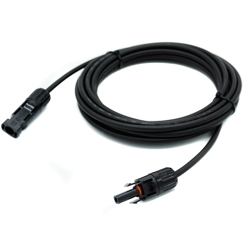 WATTSTUNDE® Solarverlängerungskabel 2x4 mm² Typ-MC4/Typ-MC4 10 m schwarz