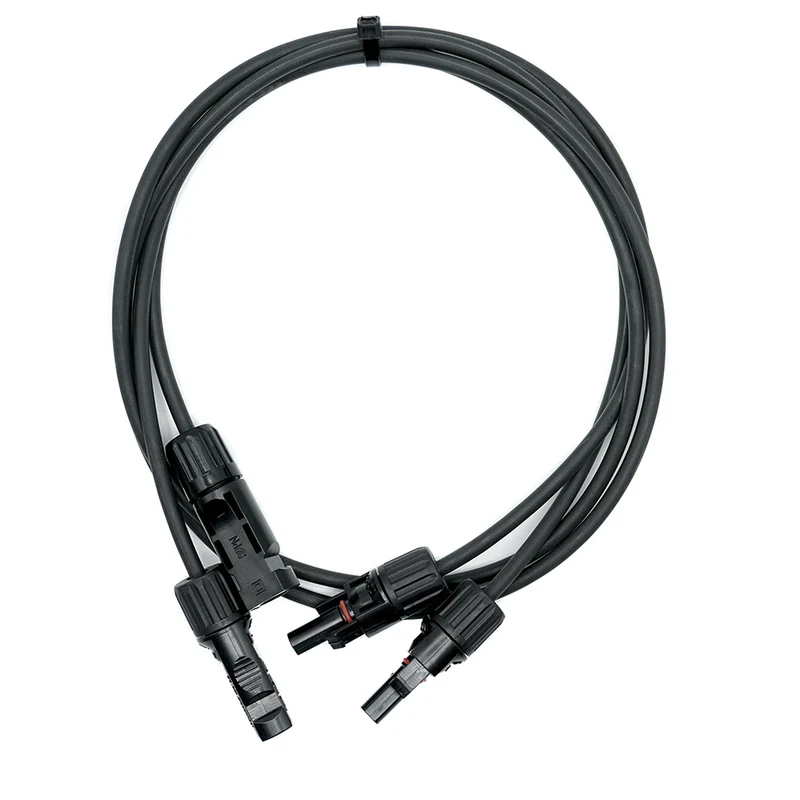 WATTSTUNDE® Solarverlängerungskabel 2x4 mm² Typ-MC4/Typ-MC4 10 m schwarz