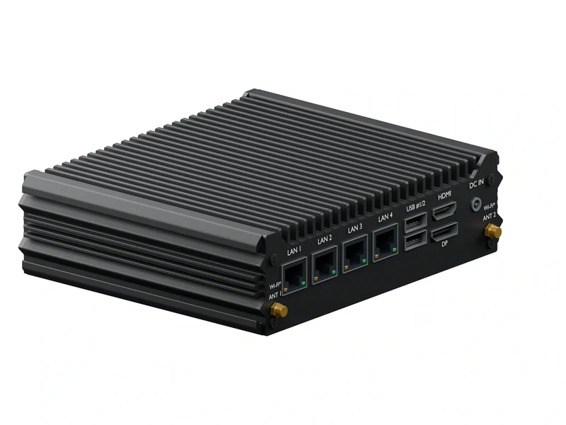 IMDRT120-4L Fanless Mini PC - Celeron J4125, 32GB, 512GB mSATA, Ubuntu Server