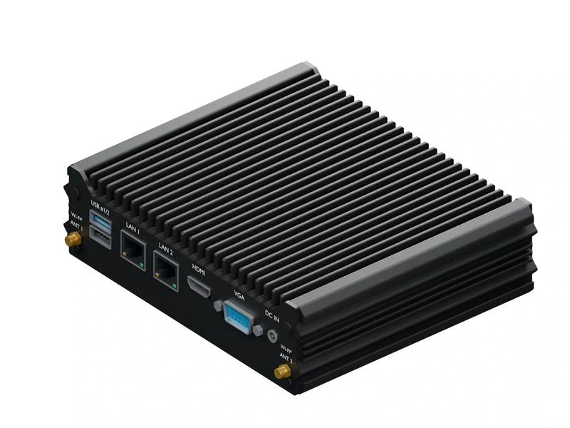 IMDRT120-2L2C Fanless Mini PC - Celeron J1900, 16GB, 512GB mSATA, Debian 12