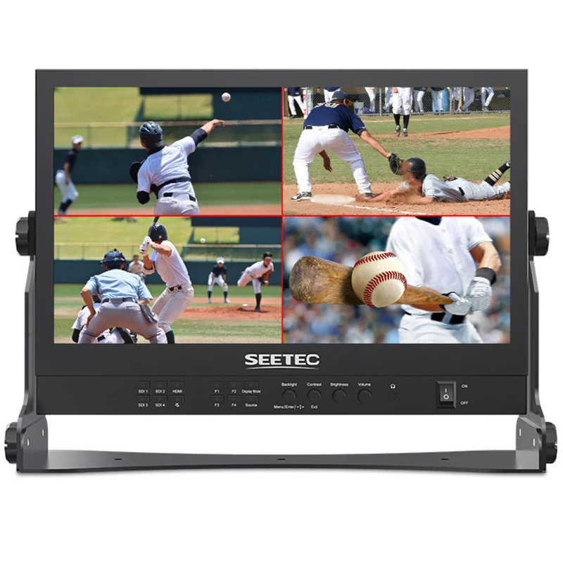 SEETEC ATEM156S 15.6 Zoll 1920x1080 Production Broadcast Monitor LUT Waveform HDMI 4 SDI In Out