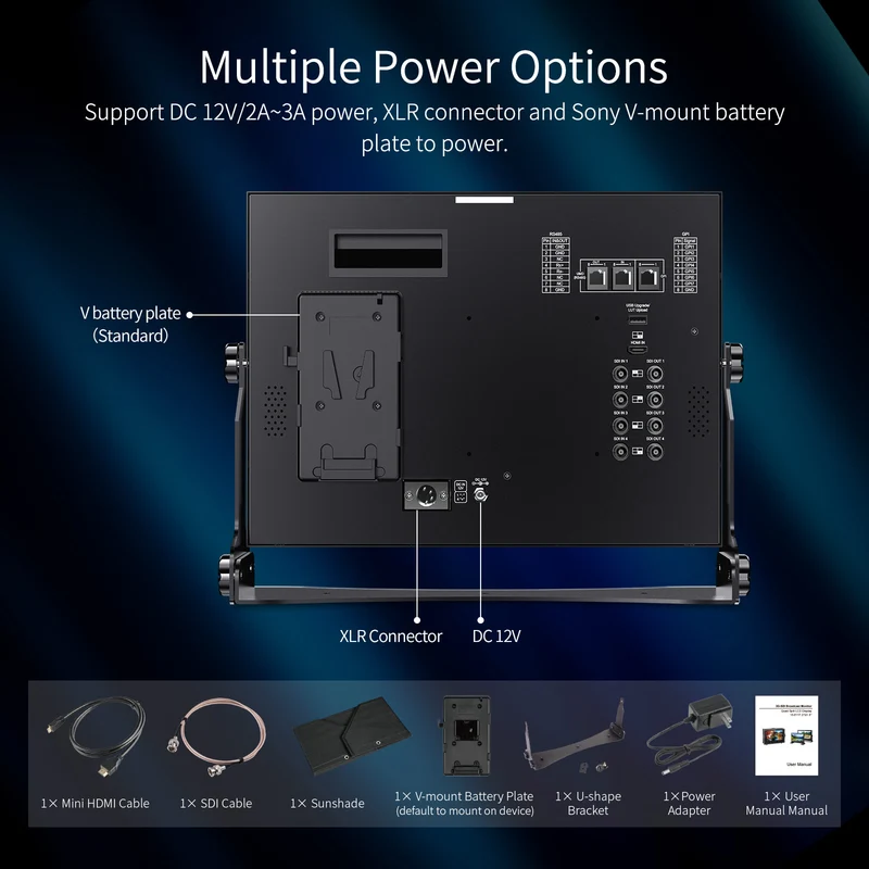 SEETEC ATEM156S 15.6 Zoll 1920x1080 Production Broadcast Monitor LUT Waveform HDMI 4 SDI In Out