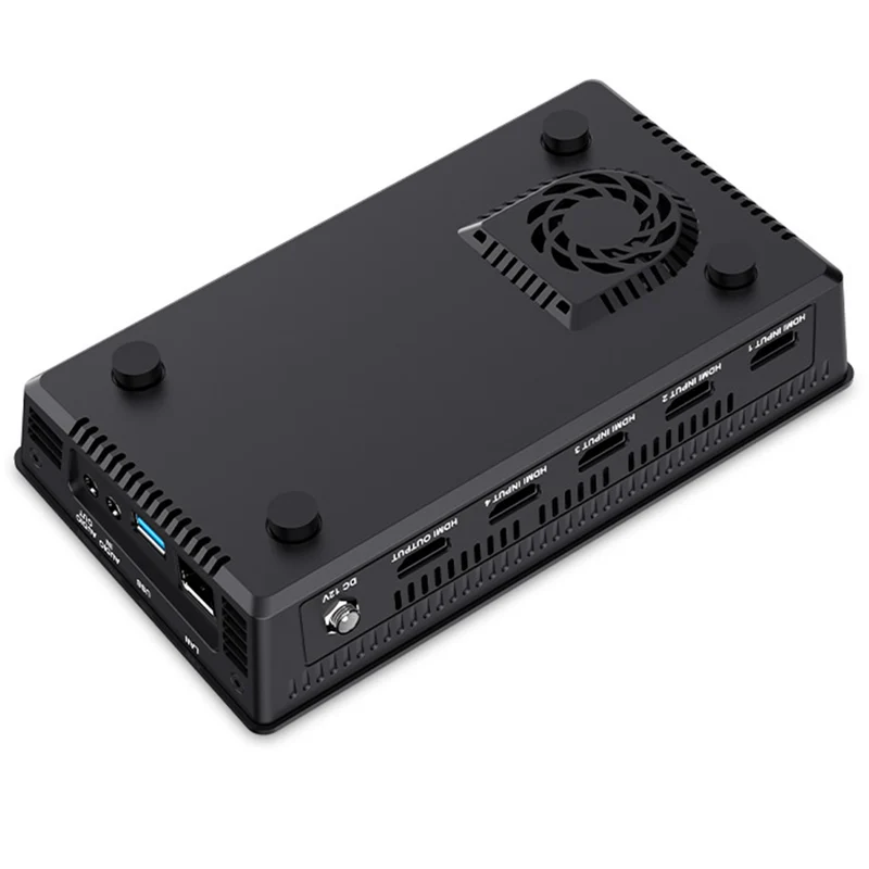 FEELWORLD L2 PLUS Multi-Kamera-Video-Mixer-Umschalter 5.5" Touch-PTZ-Steuerung Chroma-Key-Live-Streaming