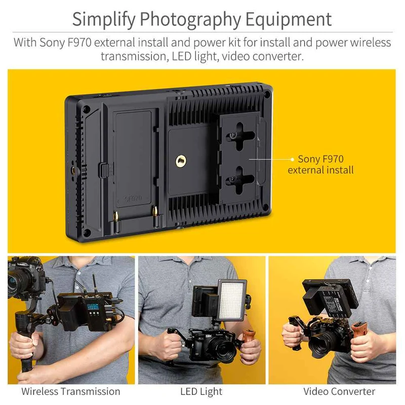 FEELWORLD F7 PRO 7 Zoll 3D LUT Touchscreen DSLR Kamera Field Director AC Monitor 1920X1200 IPS Panel