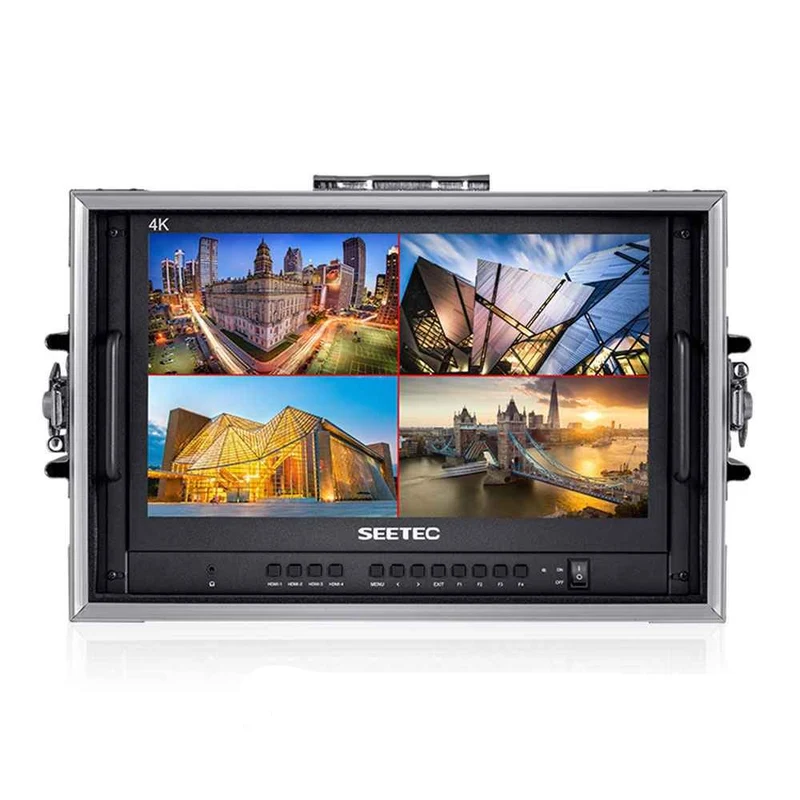 SEETEC ATEM156-CO 15.6 Zoll Live-Streaming Broadcast Director Monitor-Handgepäck mit 4 HDMI-Eingangsausgängen