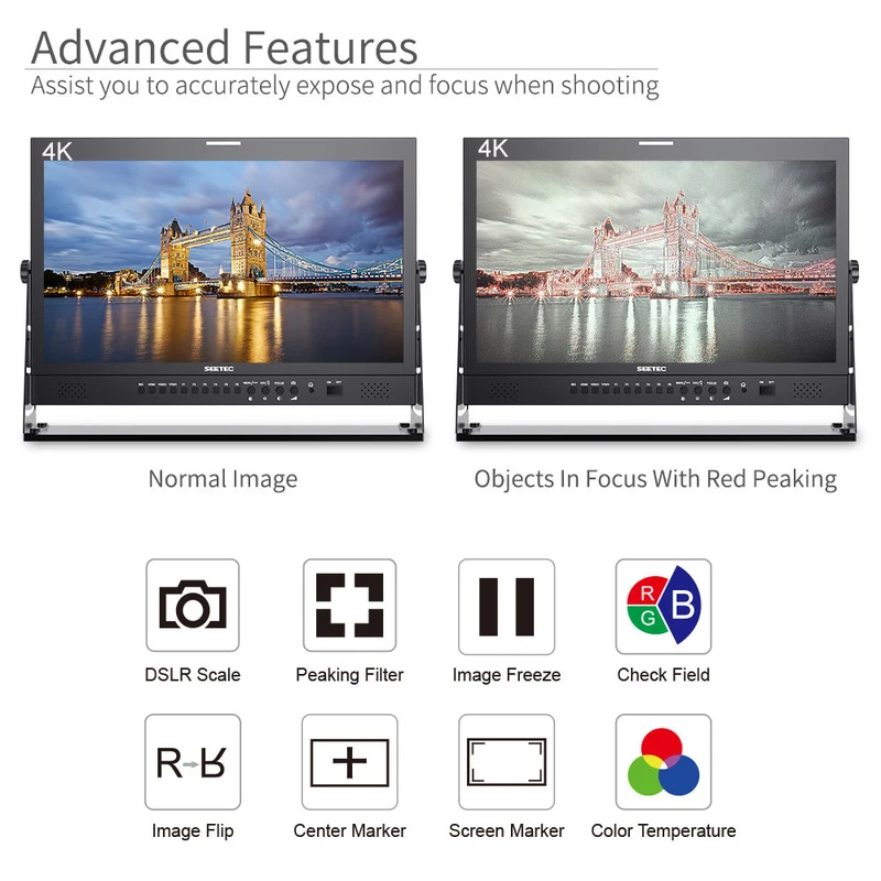 SEETEC P215-9HSD 21.5 Zoll 1920×1080 Regie- und Broadcast-Monitor 3G SDI 4K HDMI