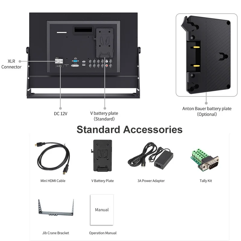 SEETEC P215-9HSD 21.5 Zoll 1920×1080 Regie- und Broadcast-Monitor 3G SDI 4K HDMI