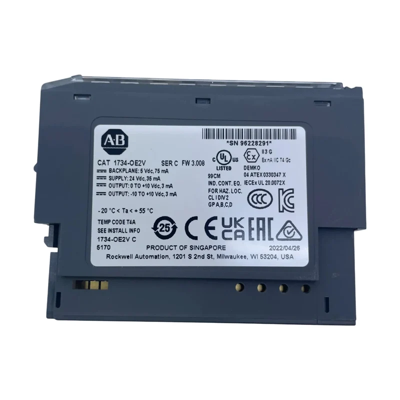 Allen Bradley 1734-OE2V 24V DC 2-Kanal Analog Spannungsausgangsmodul Ersatzteil