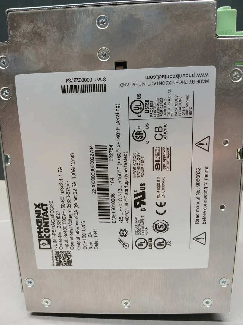 Phoenix Contact QUINT-PS 3AC/48DC/20 Stromversorgung Schaltnetzteil