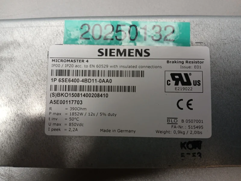 Siemens Drosselmodul Micromaster 4 AC 6SE6400-4BD11-0AA0