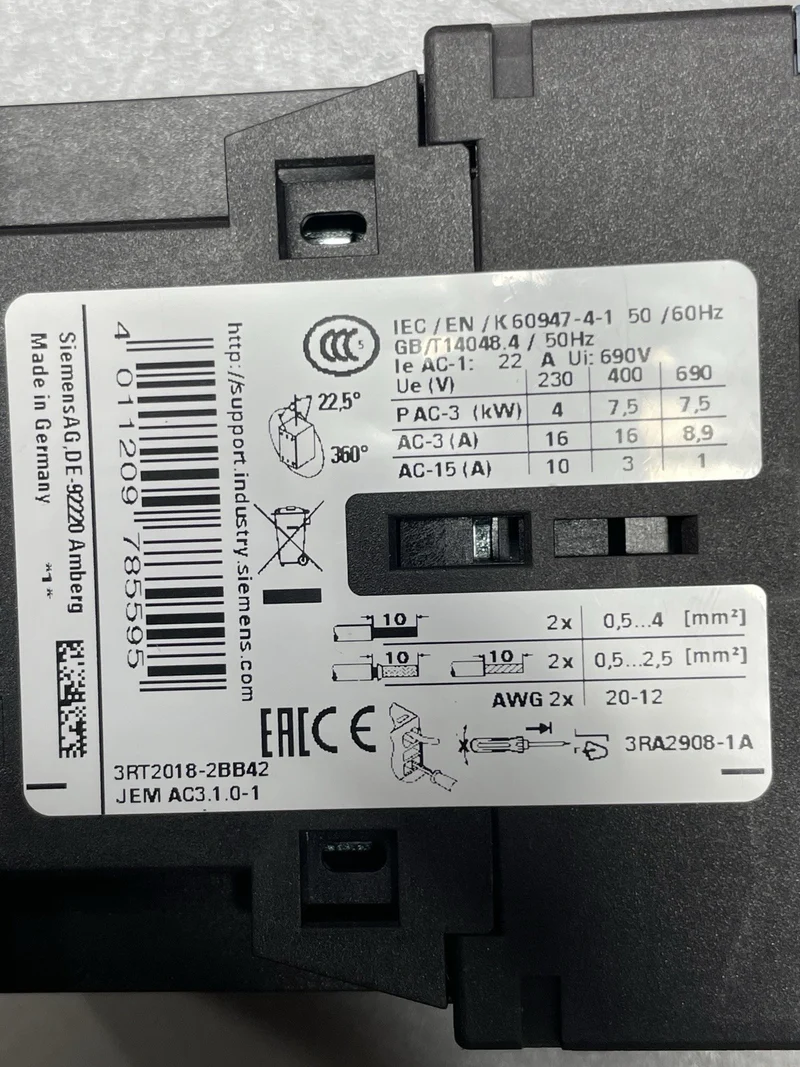 Siemens Schütz 3RT2018-2BB42