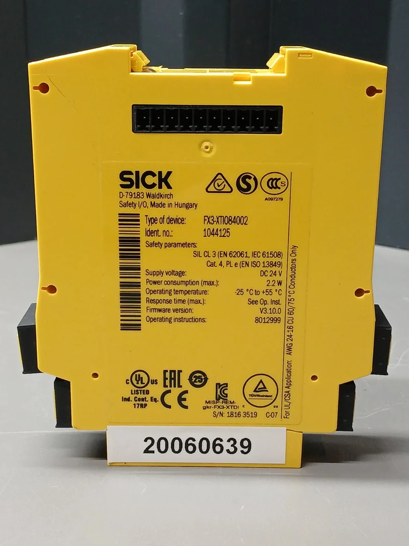 SICK Flexi Soft XTIO Sicherheitsmodul FX3-XTI084002, 1044125, 24V DC