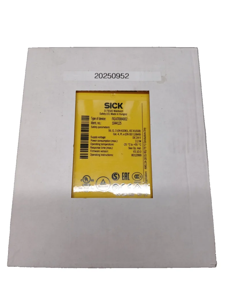 SICK Flexi Soft XTIO Sicherheitsmodul FX3-XTI084002, 1044125, 24V DC NEW