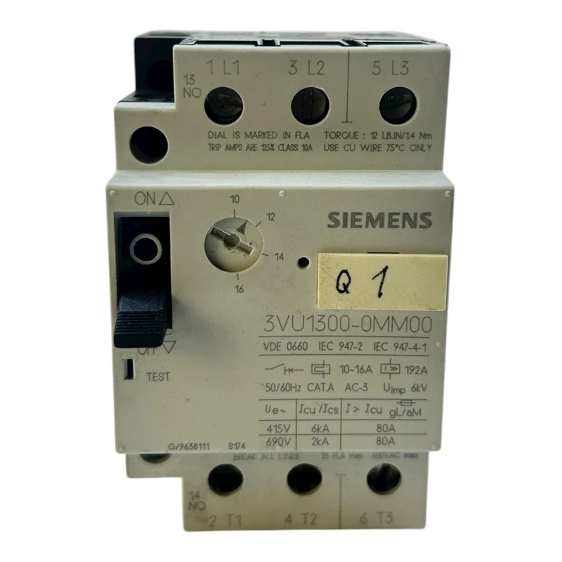 Siemens Leistungsschalter 3VU1300-0MM00 Leistungsschalter von Siemens Industrie