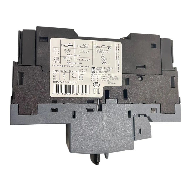 Siemens Leistungsschalter Baugröße S0 für den Trafoschutz 10...16A 3RV2421-4AA20