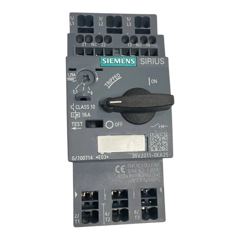 Siemens Leistungsschalter Baugröße S00 den Motorschutz 0,9...1,25A 3RV2011-0KA25