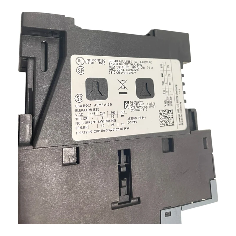 Siemens Leistungsschütz mit Hilfskontaktblock 3RT2027-2BB40 3RH2911-2HA22