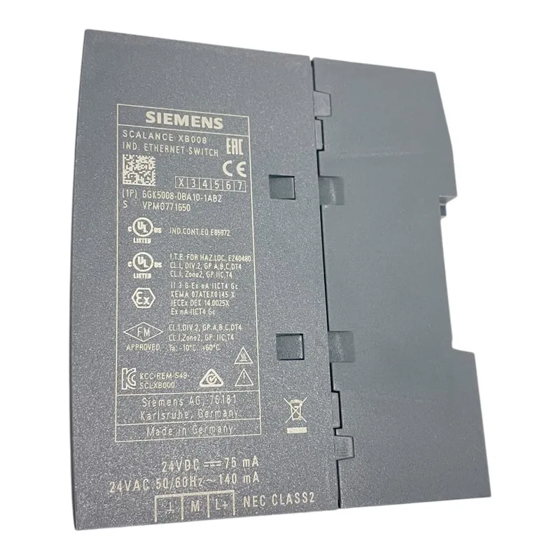 Siemens SCALANCE XB008 Industrial Ethernet Switch 6GK5008-0BA10-1AB2 Industrie