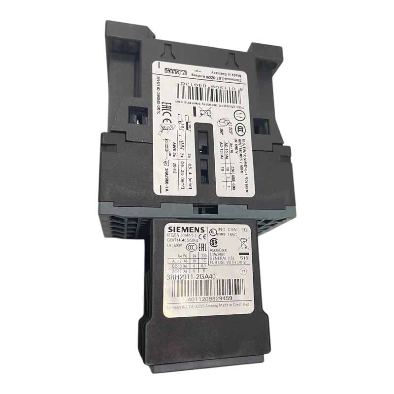 Siemens Koppelhilfsschütz, Hilfsschalterblock 3RH2140-2MB40-0KT0 3RH2911-2GA40