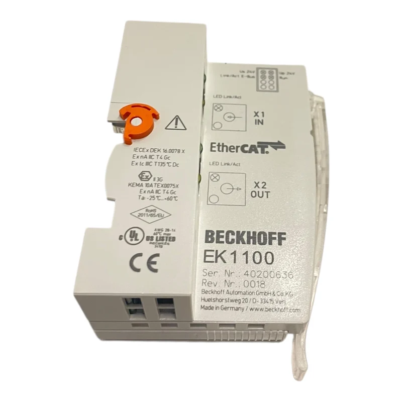 Beckhoff EtherCAT-Koppler EK1100 EtherCAT-Koppler von Beckhoff für die Industrie