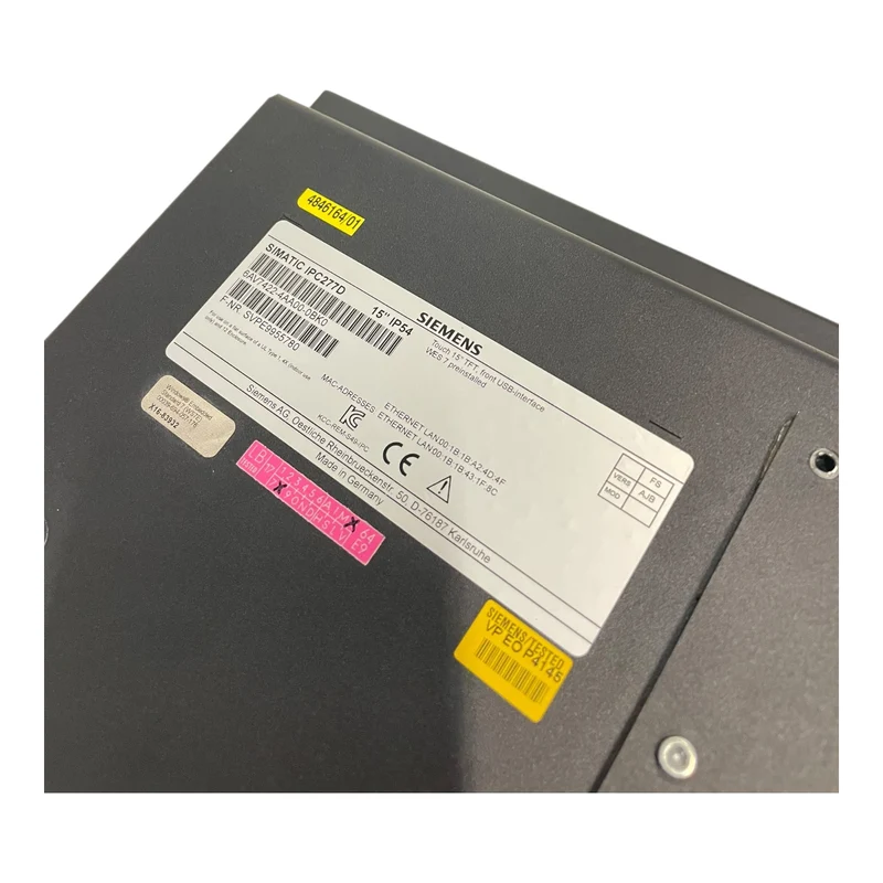 Siemens Simatic IPC277D Panel 6AV7422-4AA00-0BK0 für die Industrie Vorgesehen