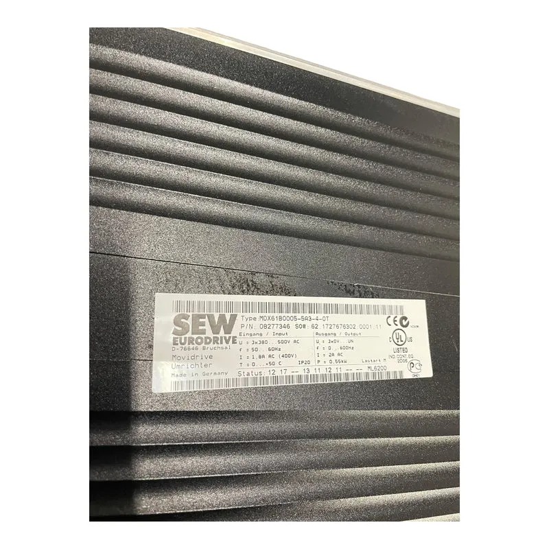 SEW Frequenzumrichter 0,55kW Movidrive MDX61B0005-5A3-4-0T für die Industrie