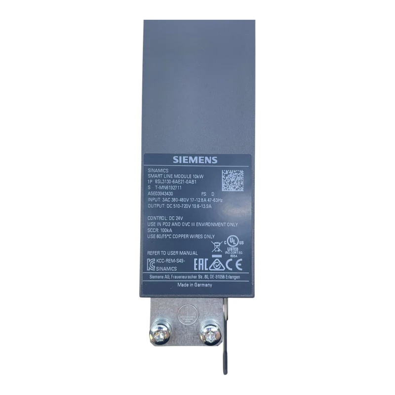 Siemens SINAMICS Smart Line Module 10kW 6SL3130-6AE21-0AB1 Smart Line Module