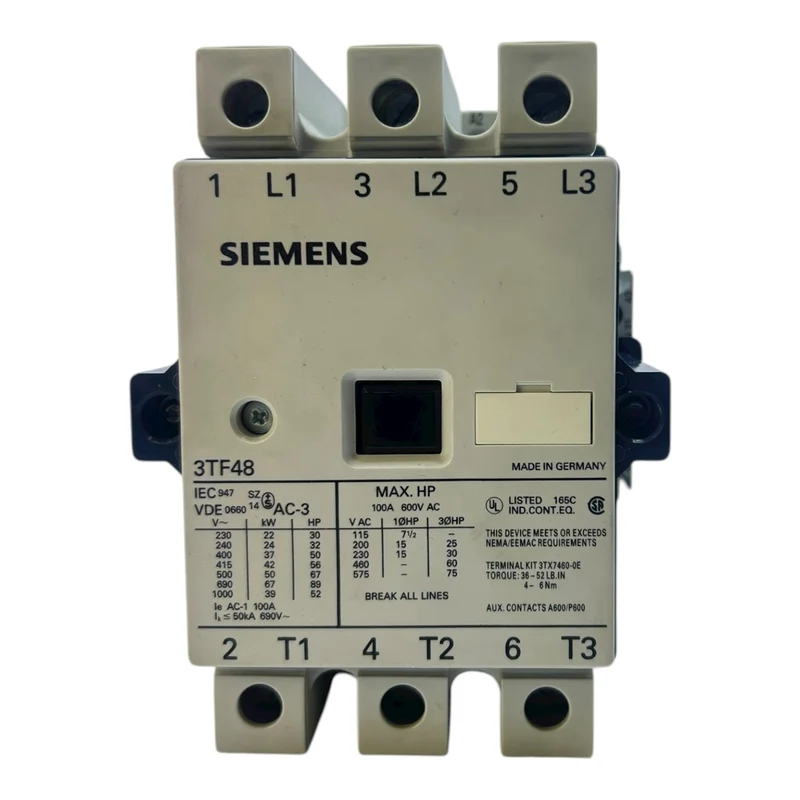 Siemens Schütz Contactor 3TF4822-0AM0 Schütz Contactor von Siemens für Industrie