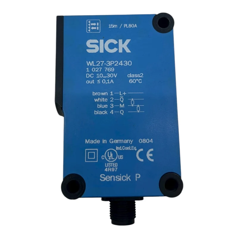 Sick Reflexionslichtschranke Sensor WL27-3P2430 1027769 Reflexionslichtschranke