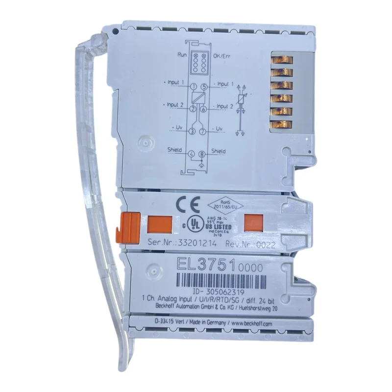 Beckhoff EtherCAT-Klemme 1-Kanal-Analog-Eingang Multifunktion 24 Bit EL3751