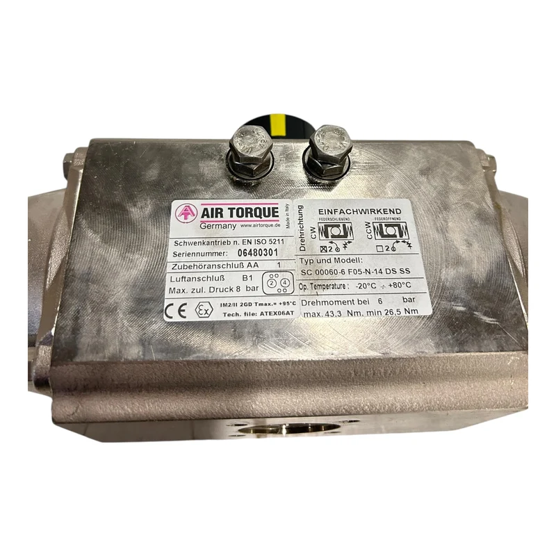 Air Torque Schwenkantrieb einfachwirkend SC00060-6F05-N-14DSSS Schwenkantrieb