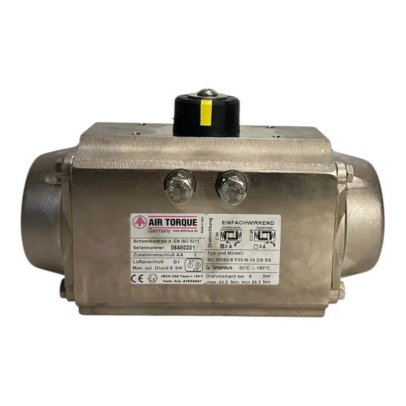 Air Torque Schwenkantrieb einfachwirkend SC00060-6F05-N-14DSSS Schwenkantrieb